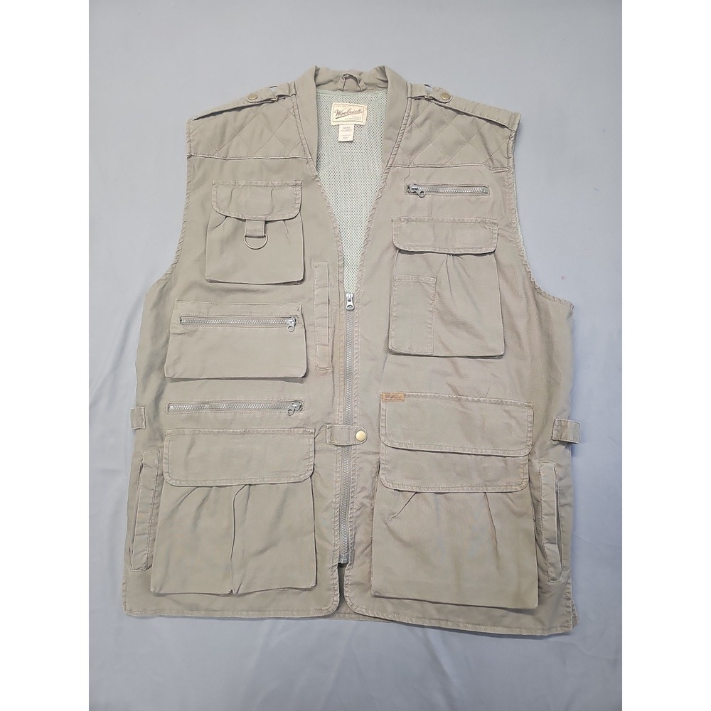 Woolrich Rugged Outdoorwear "Mens XL" Fishing Utility Vest Multi Pockets